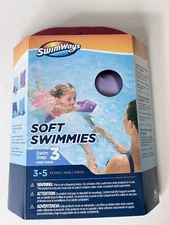 Swimways Purple/Teal Inflatable  Arm Floaties Soft Fabric Toddler Learn To Swim