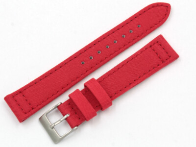 Cordura & Lorica Red Universal Strap Various Sizes Fabric Watch Band Cool