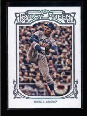 SANDY KOUFAX 2013 TOPPS GYPSY QUEEN #137 WHITE FRAMED PARALLEL AY4748