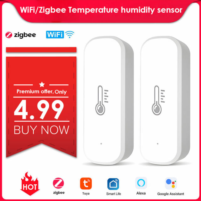 Tuya Zigbee Wifi Temperature and Humidity Sensor Indoor Thermometer Hygrometer✔