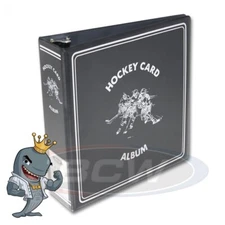 BCW Black Hockey Card Collection Album 3" D-Ring Binder FREE SHIP