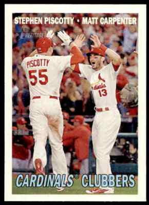 2016 Topps Heritage Cardinals Clubbers Piscotty / Carpenter #63 