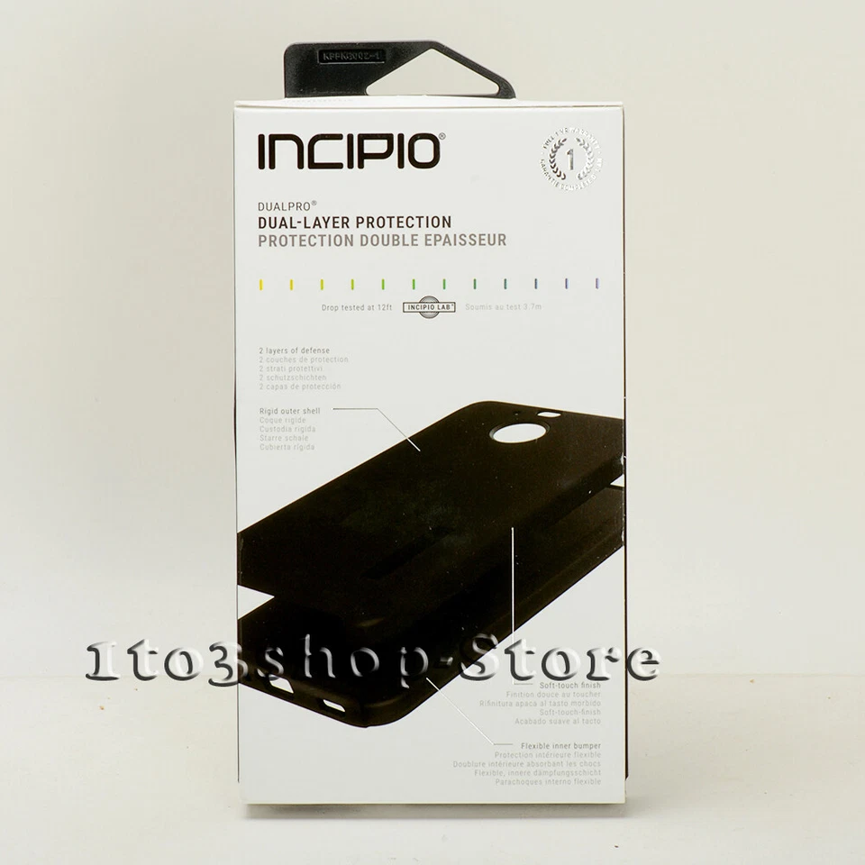 Funda rígida a presión negra Incipio DualPro HTC 10 Evo/HTC perno a prueba de golpes Foto 2 de 4