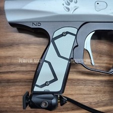 PPM Hex Grey Grip Panels - Leather 45 Style Paintball Universal Frame