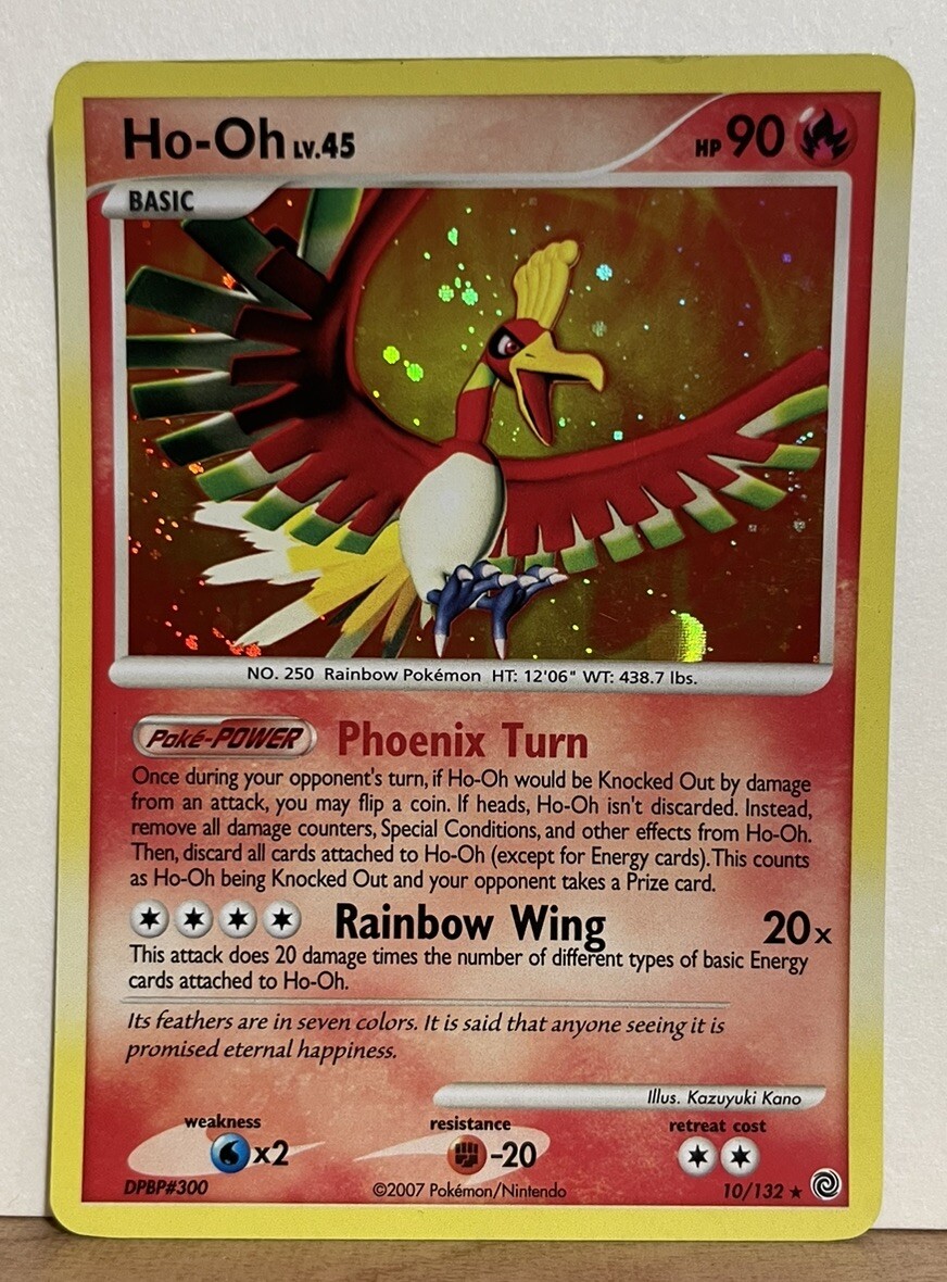 POKEMON HO-OH 10/132 HOLO RARE SECRET WONDERS LP