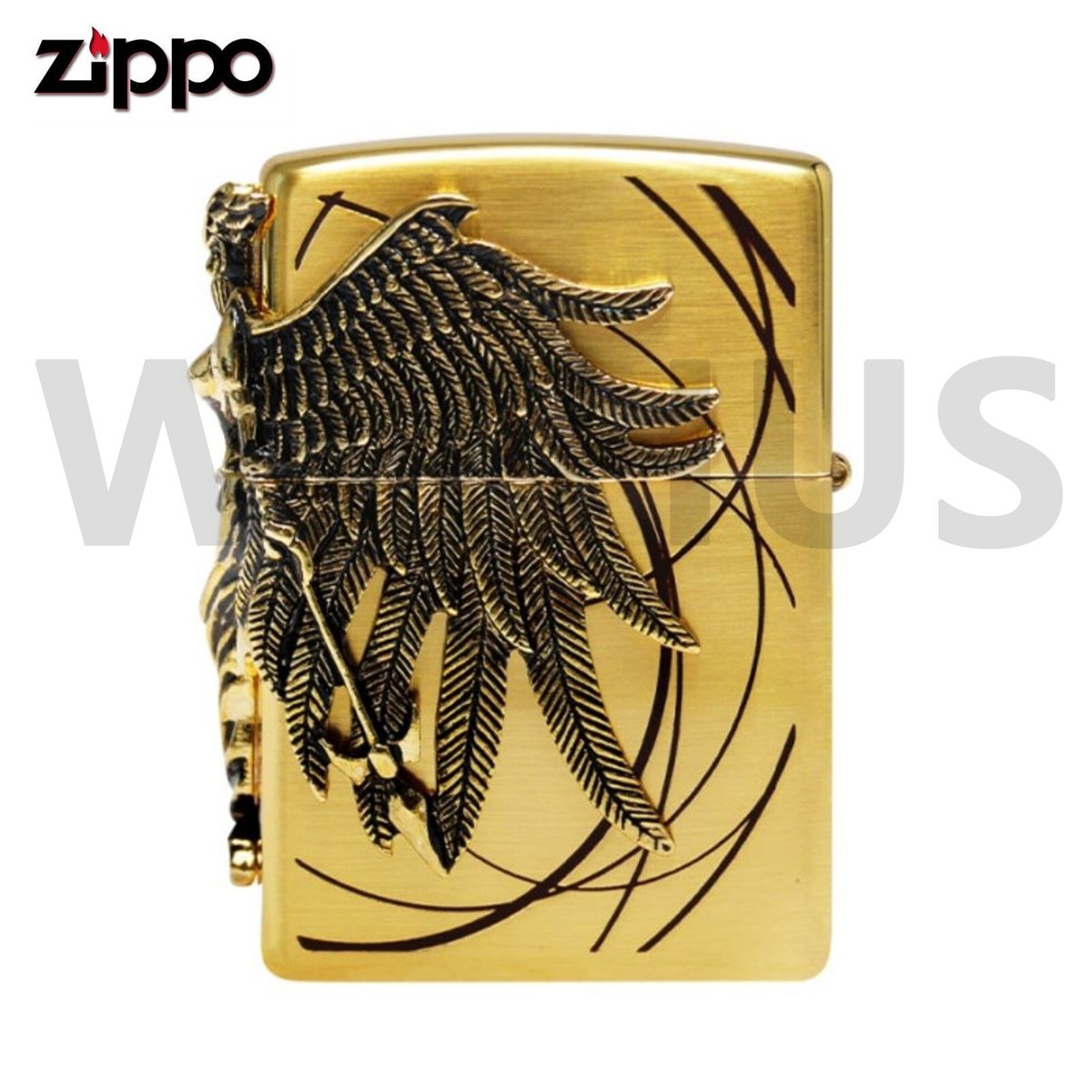Zippo Amazon 1 GD Lighter Gold EMB Lighter New In Box