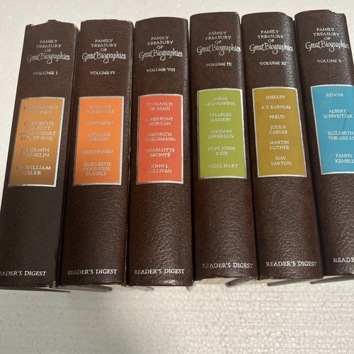 Reader’s Digest Family Treasury Of Great Biographies 6 Vols.