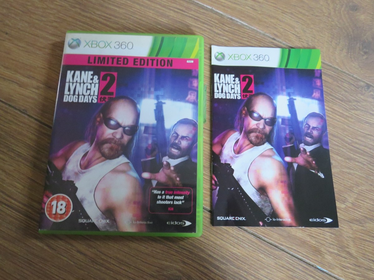 Kane Lynch Dog Days xBox 360 Limited Edition -uk tracked delivery