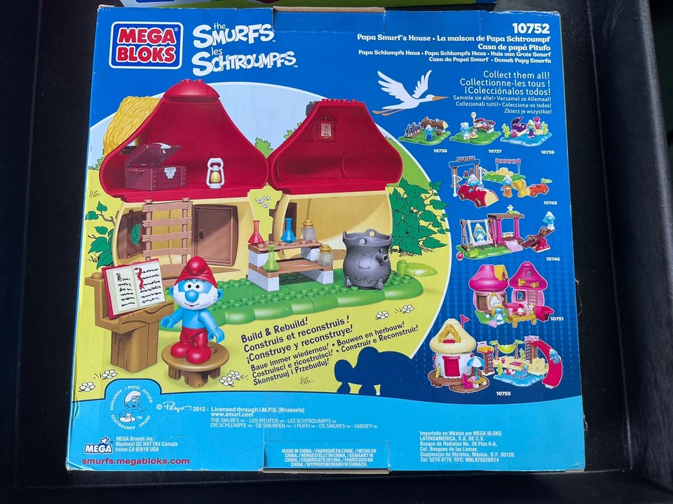 3 Papa Smurf's House 47 Pcs Mega Bloks 10752 MEGA Brands 2012 NEW in Box - Image 4 of 4
