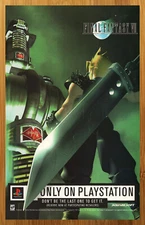 1997 Final Fantasy VII 7 PS1 Playstation 1 Vintage Print Ad/Poster Official Art