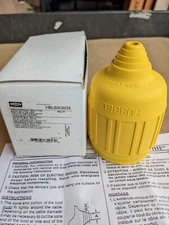 HUBBELL HBL60CM35 SEAL-TITE TWIST-LOCK WIRING DEVICE BOOT COVER, YELLOW NEW