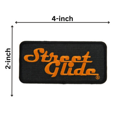 Harley Davidson Accessories For Men Harley-Davidson® 4 In. Embroidered Bold Orange Bar Emblem Sew-On Patch - Black - Wisconsin Harley-Davidson Harley Davidson Clothing