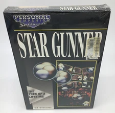 Star Gunner for IBM PC by Personal Companion Software 3.5" disks - SEALED!