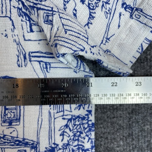 NWT NEW $155 FOLK Shirt Mens S Blue White City Art Beach Woven Short Sleeve - Picture 10 of 12