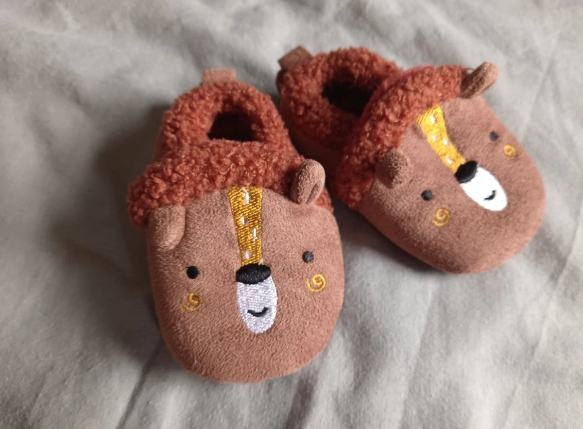Baby Boy s Warm Fun Slippers Shoes Booties Size 0 6 months eBay