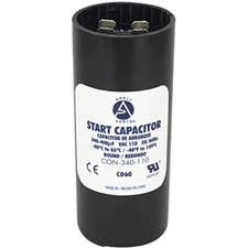 Appli Parts motor start capacitor 340-408 Mfd microfarads uF 110-125 VAC univ...