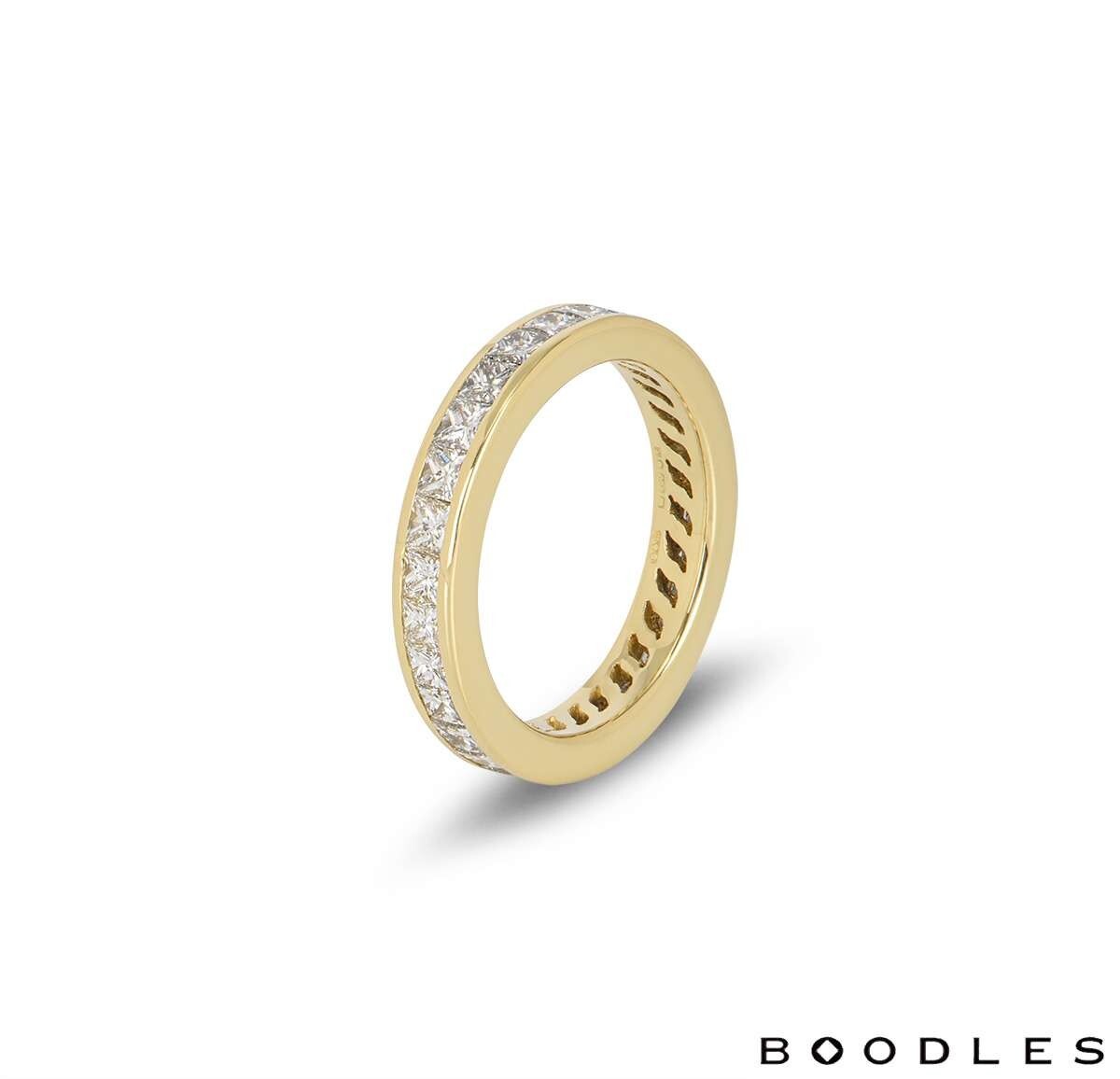 Boodles Yellow Gold Diamond Full Eternity Ring UK