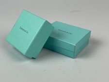 2 Empty Tiffany  Co. Jewelry Gift Boxes  3.5 x 3"  3" Square