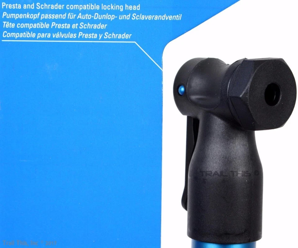 Park Tool PMP-4.2B Azul Mini Marco Montaje Bicicleta Bomba Presta/Schrader 90psi 4.2 Foto 2 de 4