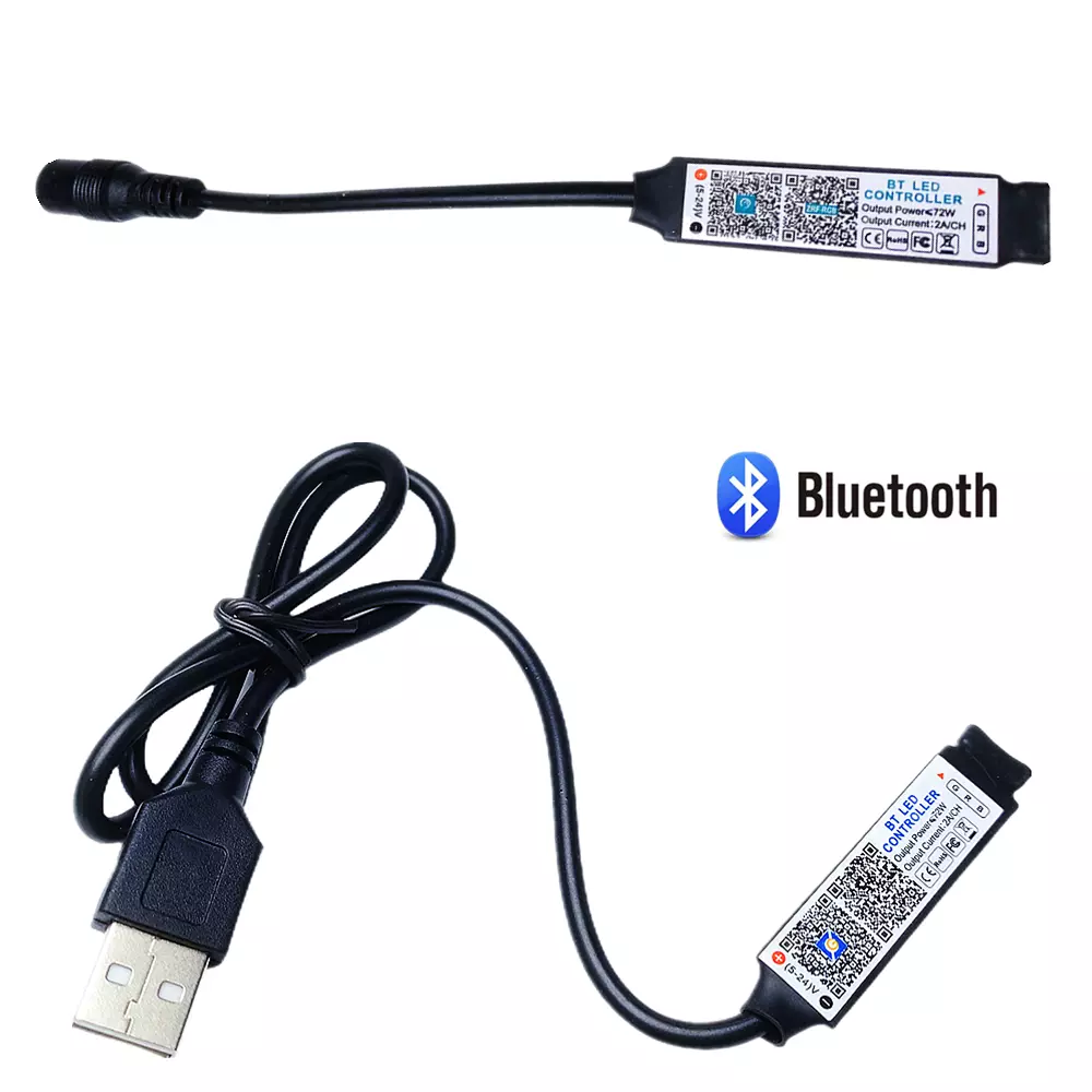 Mini RGB Bluetooth Controller LED Light Strip Smart APP Control USB DC5V  12V 24V