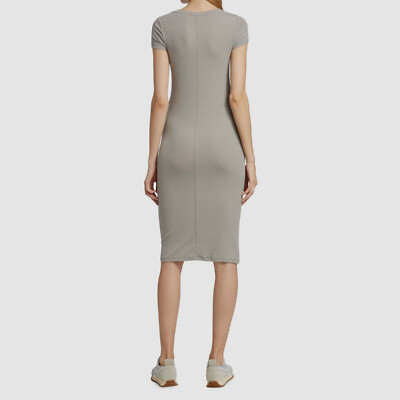 atm t shirt dress ATM Anthony Thomas Melillo Mixed Media Short-Sleeve Tee Dress
