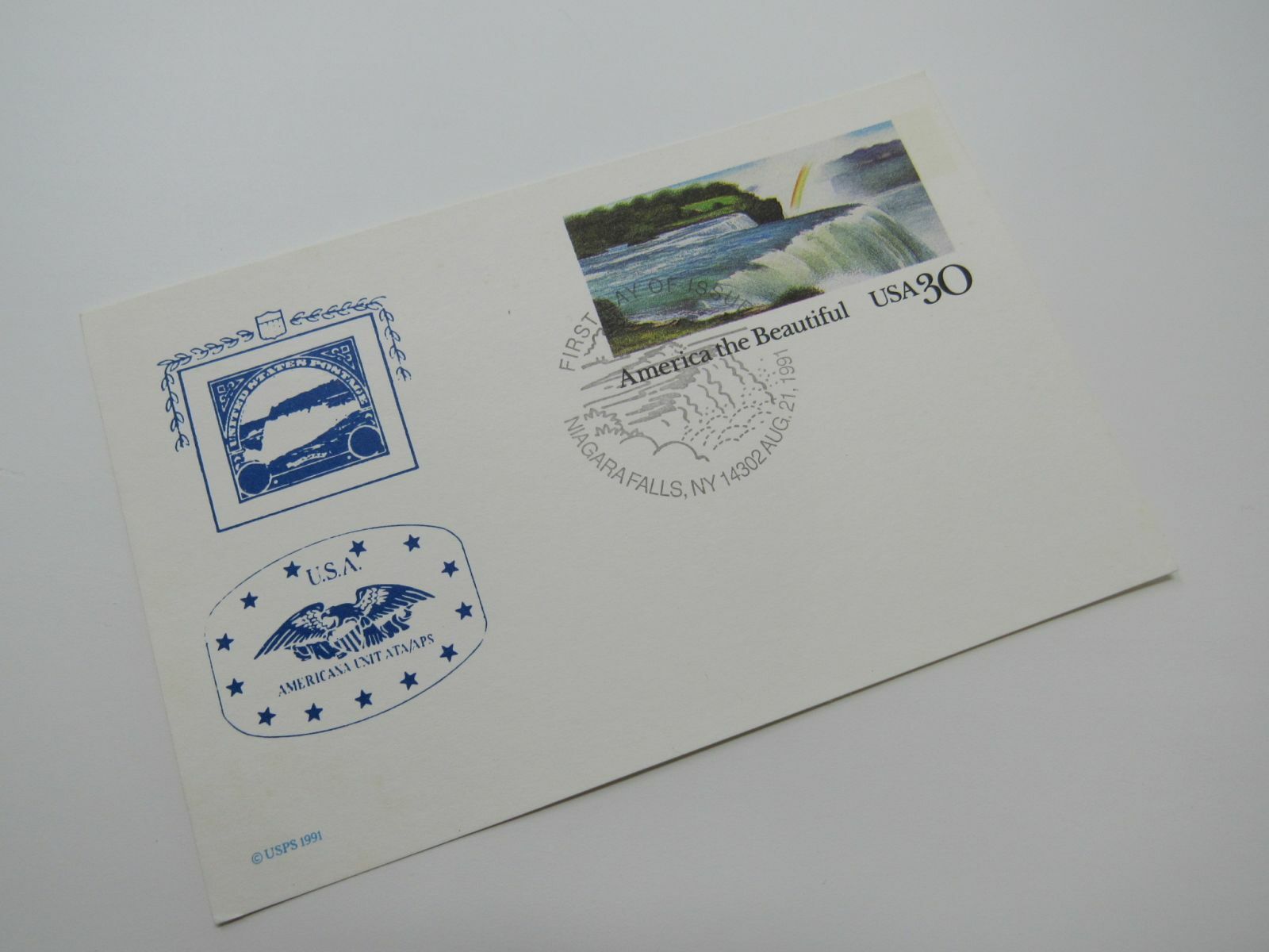 USPS Scott UX158 30c America The Beautiful Niagara Falls First Day of Issue