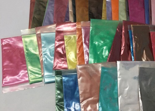 Yasy Mica Powder Packets 50 Color Cosmetic Grade Dye Makeup Craft Soap Resin NIB - Picture 4 of 6