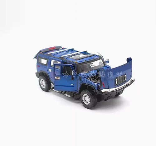 1:24 MZ Hummer H2 off-road vehicle CAR DIE CAST MODEL RARE - Picture 4 of 4