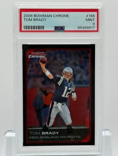 2006 Bowman Chrome #166 - Tom Brady - PSA 9 Mint