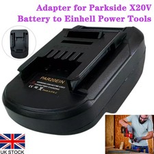 Battery Adapter For Parkside x20V Battery to for Einhell Power X-Change 18V Tool