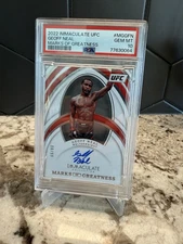 2022 Immaculate Geoff Neal “Marks Of Greatness” Auto /99 PSA 10! Pop 1!!!!