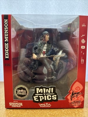 Sealed Weta Workshop Stranger Things Eddie Munson Mini Epics 6'' Vinyl Figure