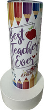 Best Teacher Ever 20 oz tumbler