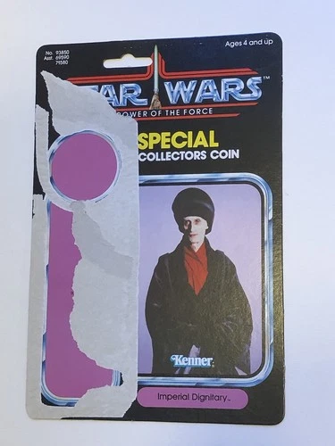 CARD BACK ONLY 1984 Vintage Star Wars LAST 17 POTF IMPERIAL DIGNITARY