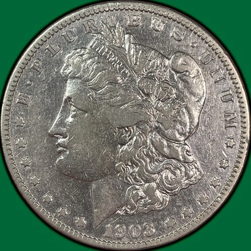 1903-S Morgan Dollar Extremely Fine XF Coin, Cleaned #33361
