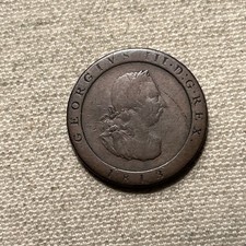 1813 Isle Of Man 1/2 Penny - Bank Token Coinage
