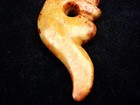 Old Nephrite Jade Stone Carved HongShan Culture Long Tail Piggy Dragon #06212507 — photo 3