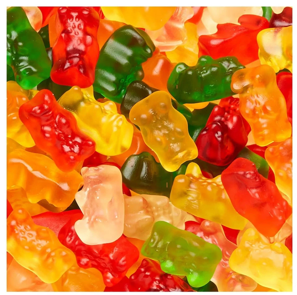 Caramelo gomoso de frutas original Haribo Goldbears, bolsa tamaño fiesta a granel de 28,8 oz Foto 3 de 4