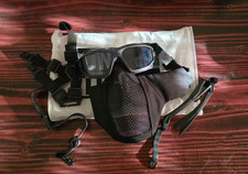 NEW OneTigris 6" Half Face Mesh Mask with Goggles Airsoft/Paintball/Cosplay