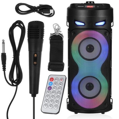 200W Tragbarer Bluetooth 5.0 Lautsprecher LED Subwoofer Musikbox Boombox Party