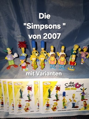 Serie, '' Die Simpsons  von 2007 mit 4X Varianten