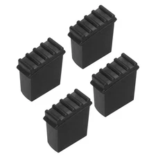 4Pcs Ladder Feet Mat Non-Slip Rubber Ladder Cover Accessory Replacement Black