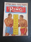 THE RING BOXING MAGAZINE AUGUST 1952 WALCOTT & CHARLES COVER