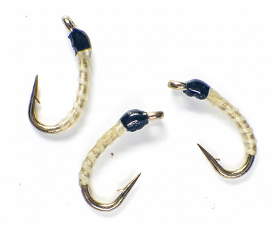 Mini Mac Midge Cream Nymph Larva - Premium Trout Fly Fishing Flies