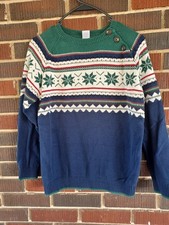 Gymboree Boy Size 12 Green Christmas Holiday Sweaters