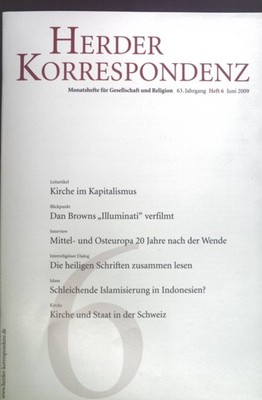 Kirche im Kapitalismus. - in: Herder Korrespondenz. Monatshefte für Gesellschaft