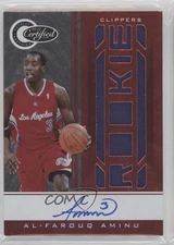 2010 Totally Certified Red Signatures 38/98 Al-Farouq Aminu Rookie Auto RC 0a3