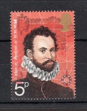 5p 1972 EXPLORERS UNMOUNTED MINT + COLOUR SHIFT