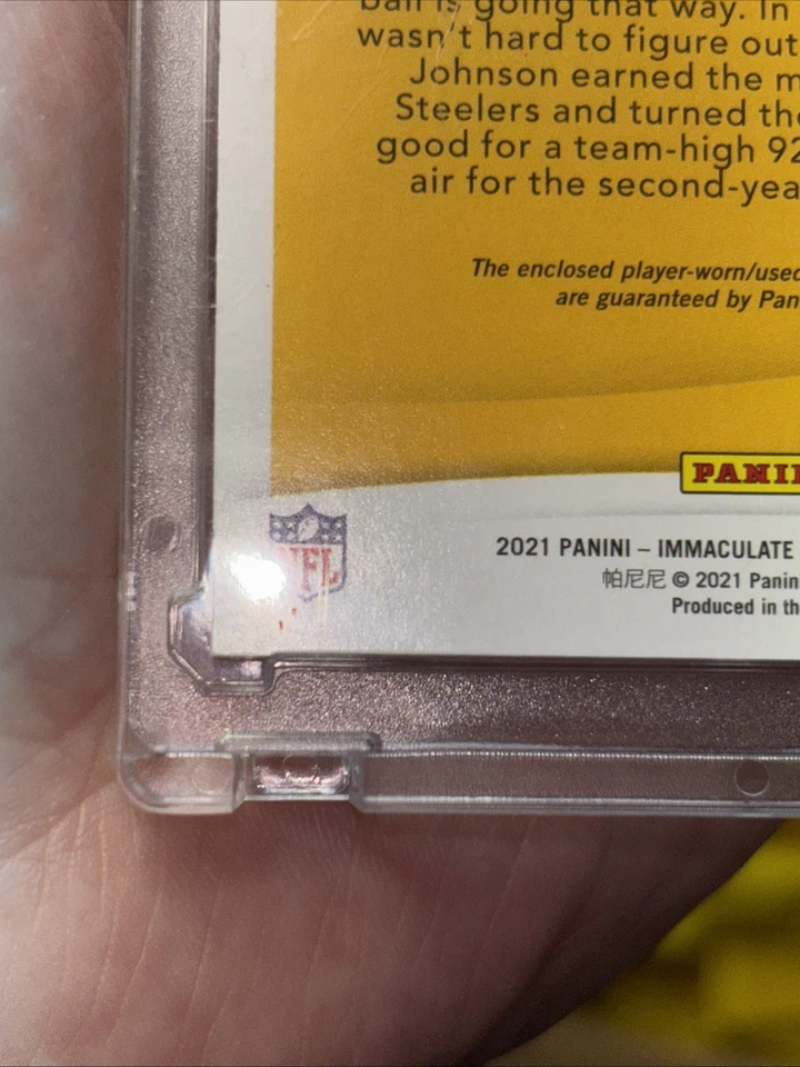 2021 Immaculate 1/1 Diontae Johnson Nike Swoosh RPA READ DESCRIPTION One of one  - Image 4 of 4