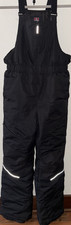 SwissTech Kids Black Insulated Water Resistant Reflective Snow Bib Pants Size 18